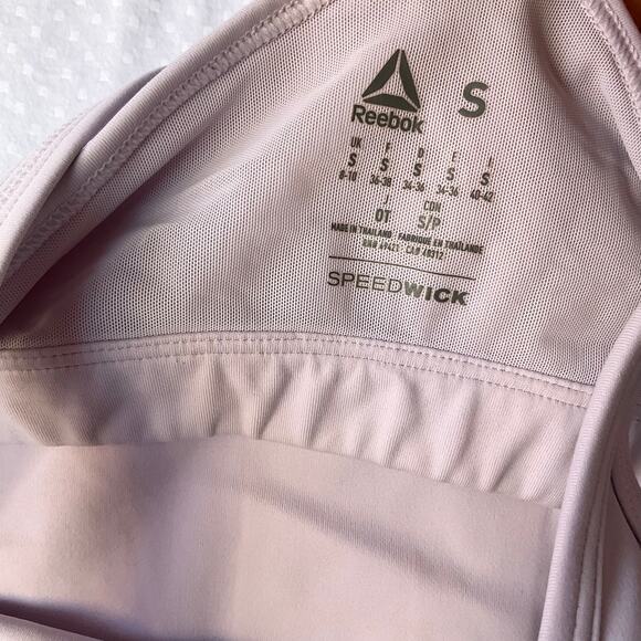Reebok Women’s Sleeveless Workout Tank Top size S, Light Pink, Built In Bra - Picture 4 of 7